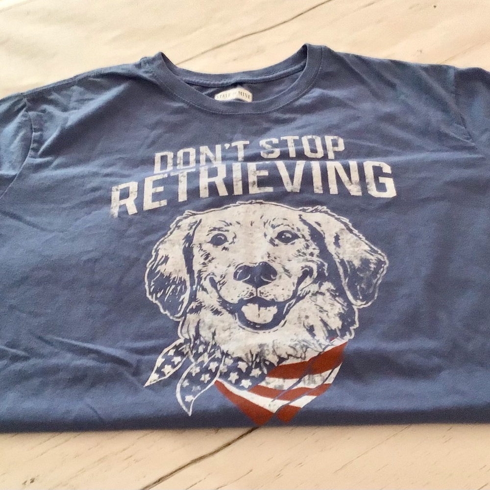Patriotic Retreiver Dog T-shirt